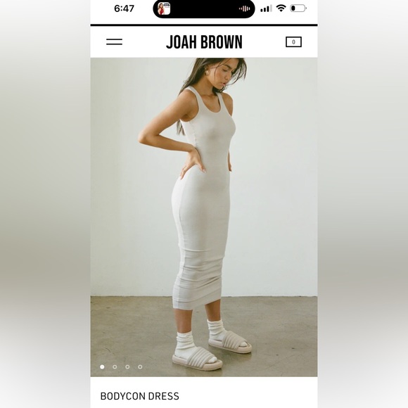 joah brown bodycon dress Cowl Back Mini Dress main image 1
